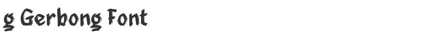 g Gerbong Font