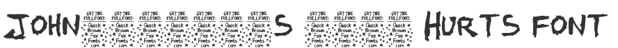 John’s 1000 Hurts Font
