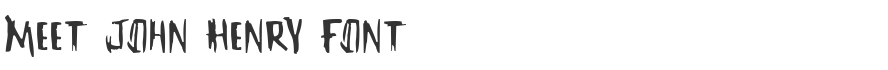 Meet John Henry Font