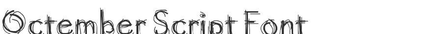 Octember Script Font