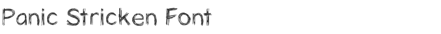 Panic Stricken Font