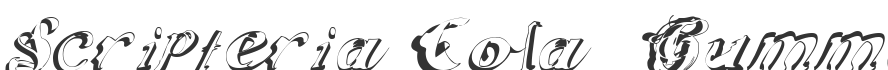 Scripteria Cola  Gummy  Toid Font