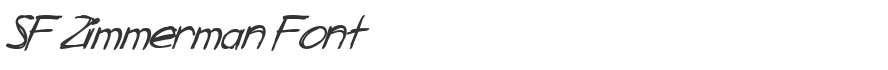 SF Zimmerman Font
