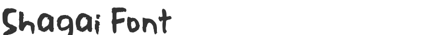 Shagai Font