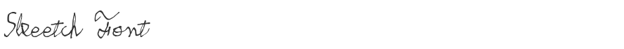 Skeetch Font