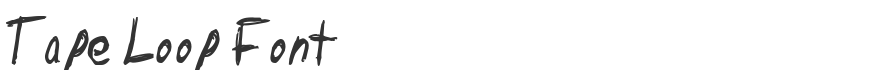 Tape Loop Font