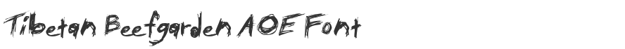 Tibetan Beefgarden AOE Font