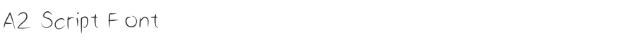 A2 Script Font