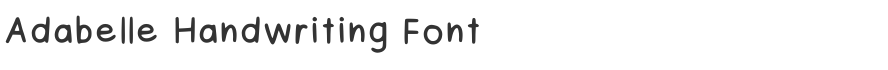 Adabelle Handwriting Font