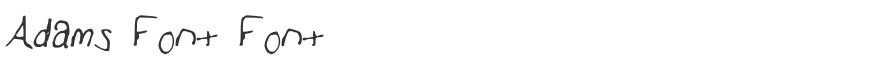 Adams Font Font