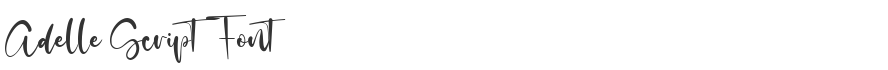Adelle Script Font