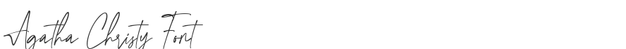 Agatha Christy Font