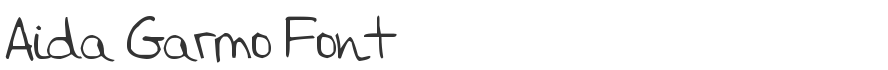 Aida Garmo Font