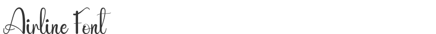 Airline Font