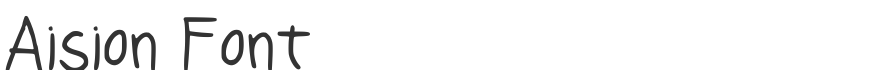 Aision Font