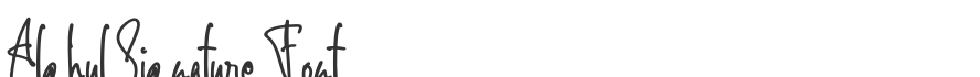 Alghul Signature Font