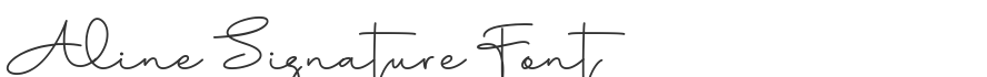 Aline Signature Font