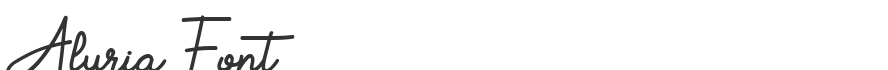 Aluria Font