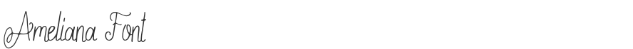Ameliana Font