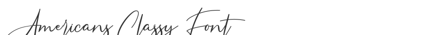 Americans Classy Font