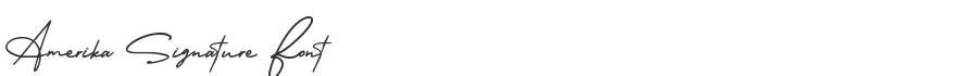 Amerika Signature Font