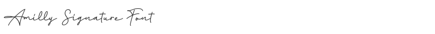 Amilly Signature Font