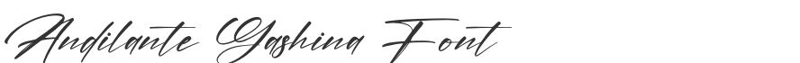 Andilante Gashina Font