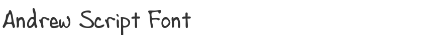 Andrew Script Font