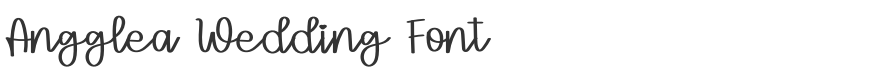 Angglea Wedding Font