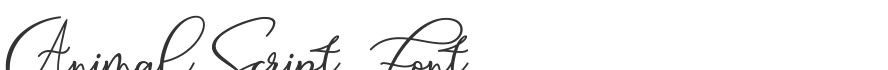 Animal Script Font
