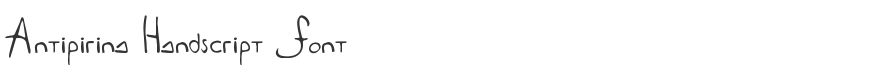 Antipirina Handscript Font