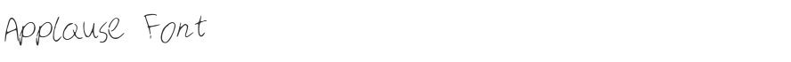 Applause Font