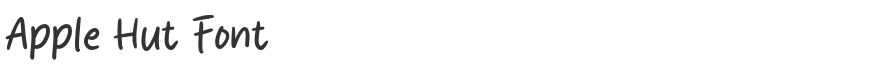 Apple Hut Font