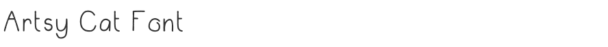 Artsy Cat Font