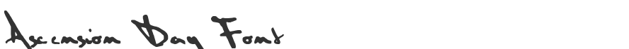 Ascension Day Font