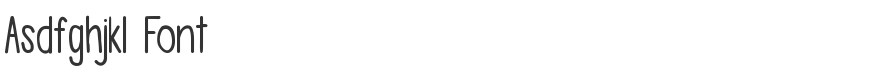 Asdfghjkl Font