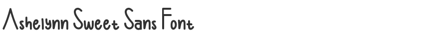 Ashelynn Sweet Sans Font