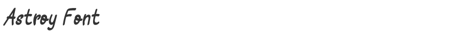 Astroy Font