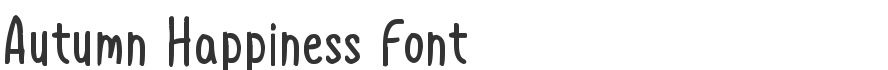 Autumn Happiness Font