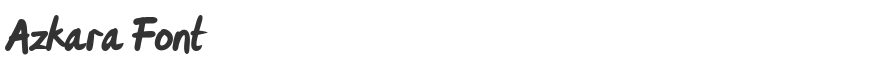 Azkara Font