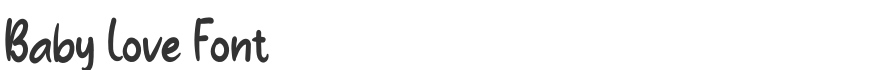 Baby Love Font