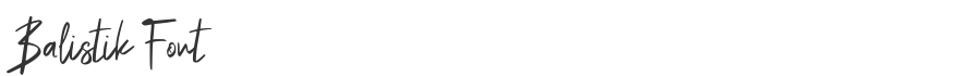 Balistik Font