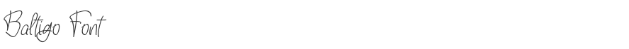 Baltigo Font