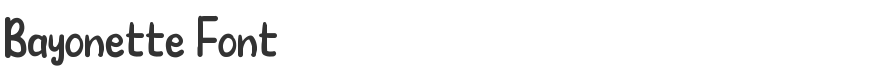 Bayonette Font