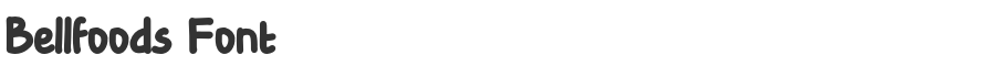 Bellfoods Font