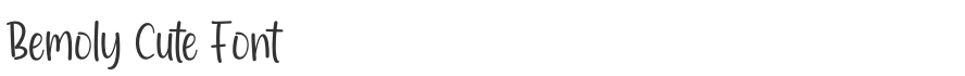 Bemoly Cute Font