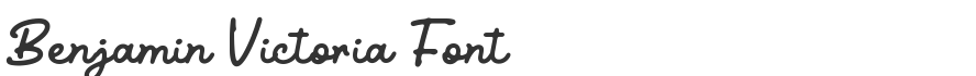 Benjamin Victoria Font