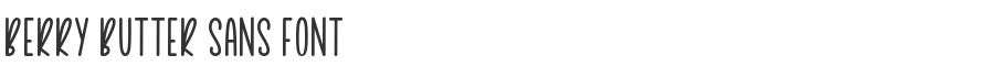 Berry Butter Sans Font