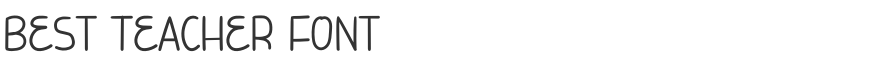 Best Teacher Font