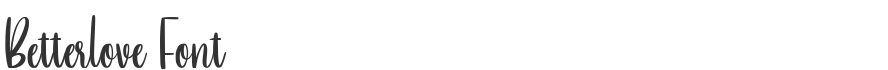 Betterlove Font